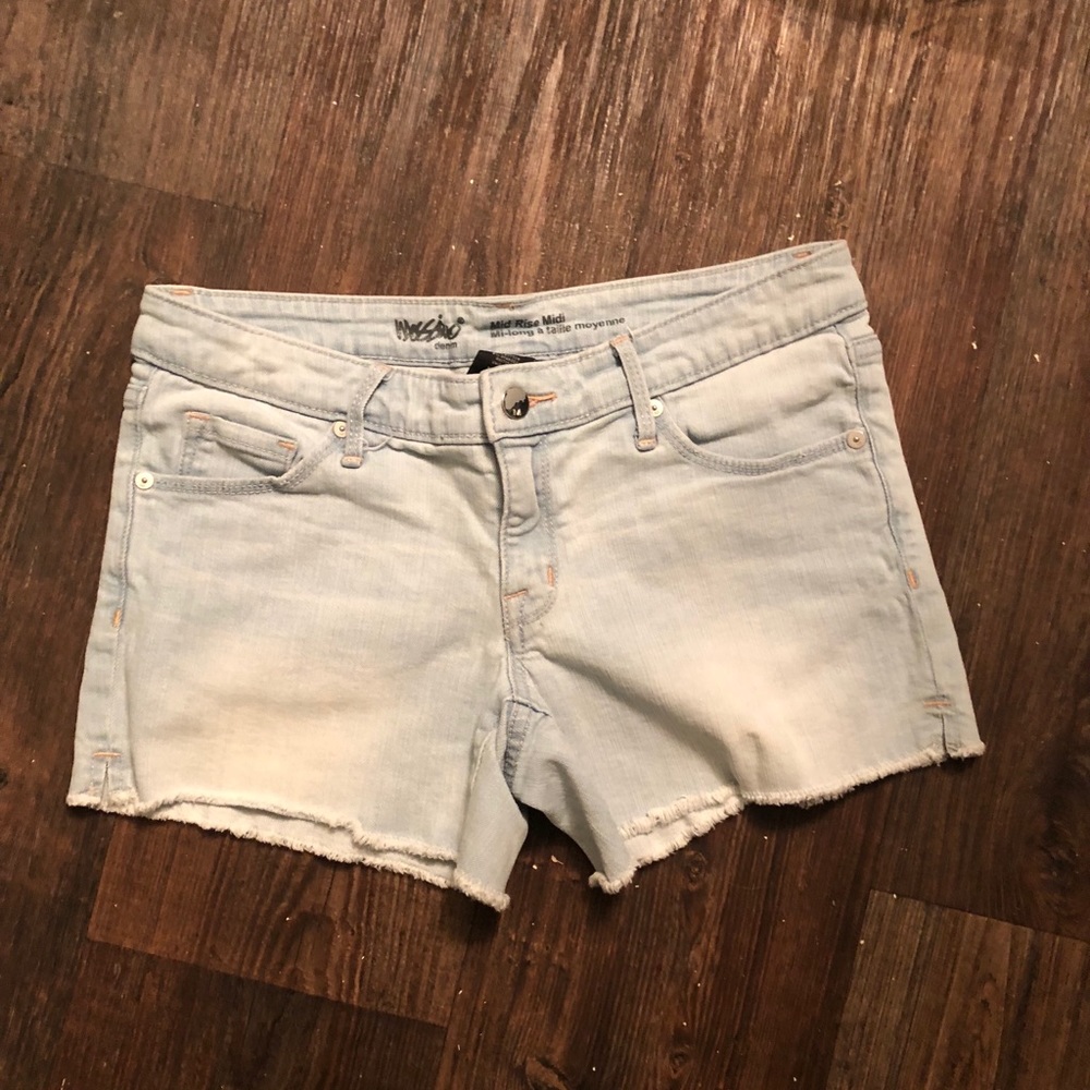 Mossimo midi denim shorts